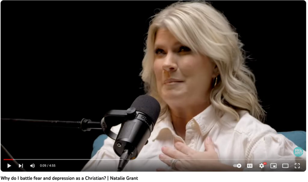 Natalie Grant explains what depression and anxiety is like for Christians, and how she overcame it. 