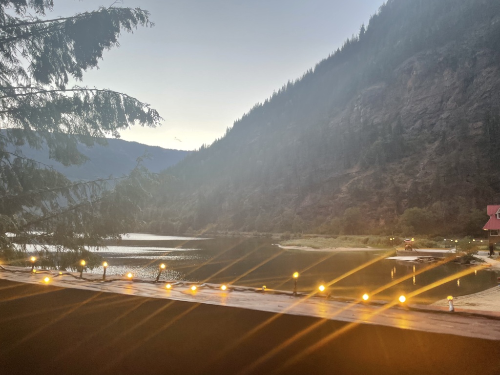 My favourite place to stay at nightfall from the Restaurant deck. 