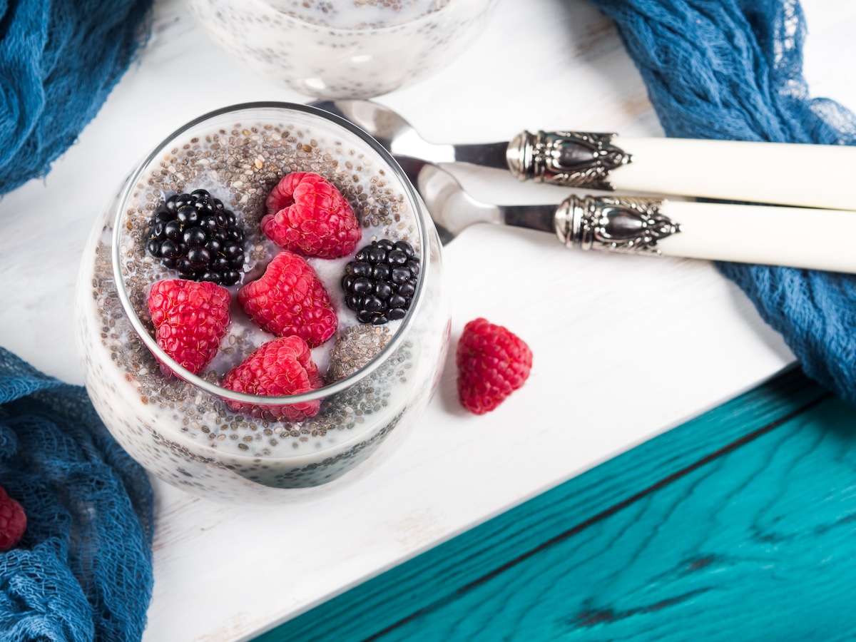 Healthy breakfast tips: Chia pudding. 